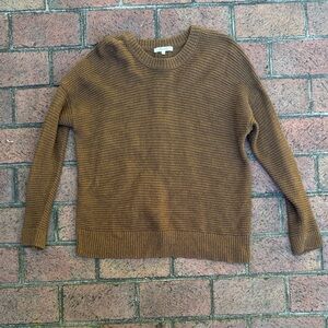 Madewell Brown Ribbed Sweater